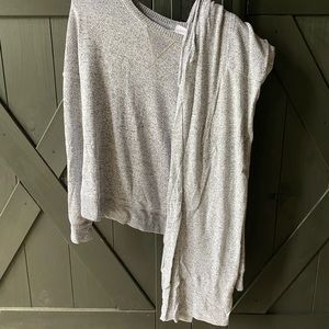 Women’s Gray Two Piece Cozy Lounge Set